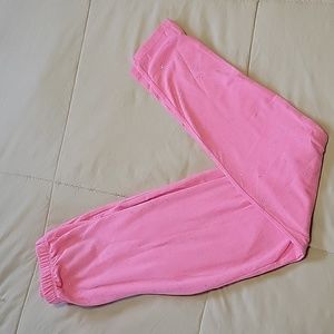 Pink sparkle pants. Brand new. No tag. Never worn.